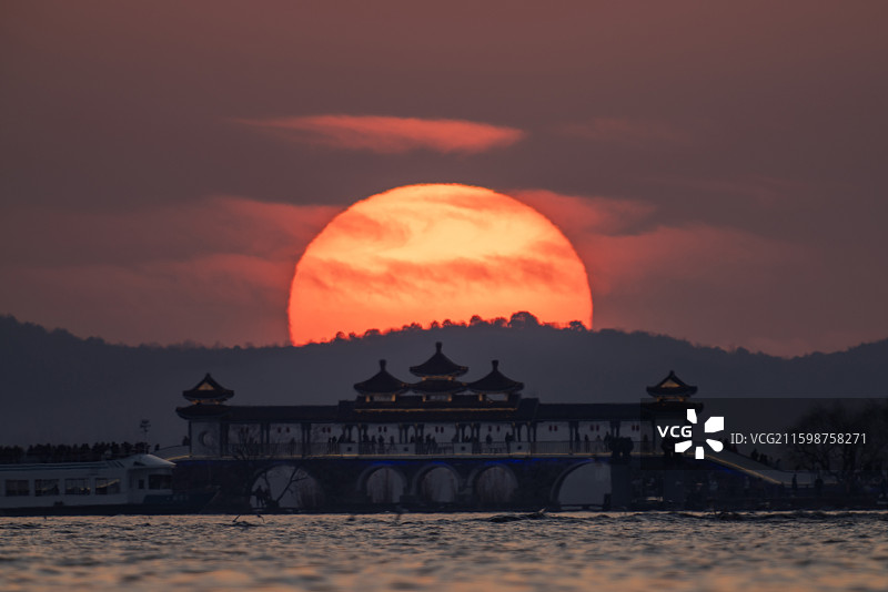 无锡鼋头渚会仙桥图片素材