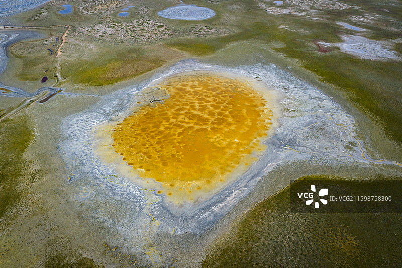 阿拉善通湖草原图片素材