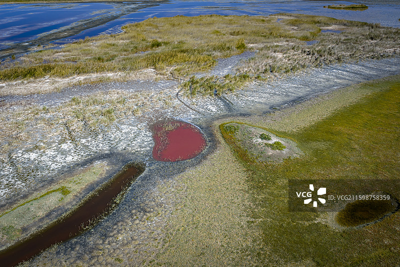 阿拉善通湖草原图片素材