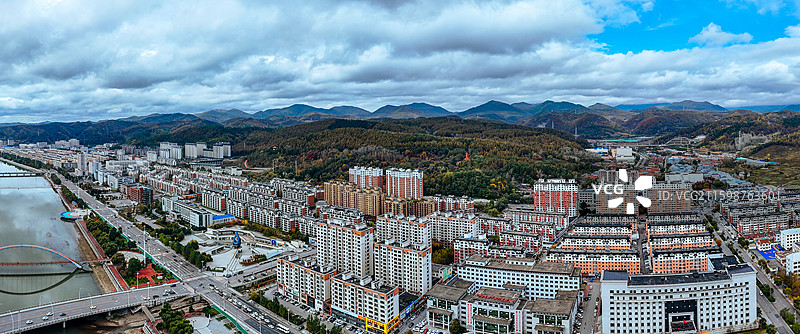 白山市 浑江区 北山公园 北安大街 浑江图片素材