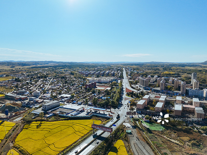 舒兰市 王家街 舒兰大街 森林公园 航拍图片素材