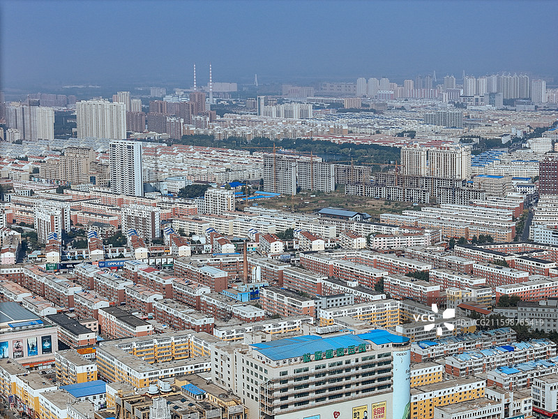 松原市 宁江区 金钻广场 青年大街 航拍图片素材