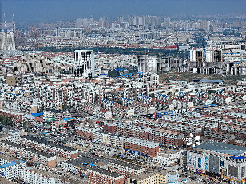 松原市 宁江区 金钻广场 青年大街 航拍图片素材