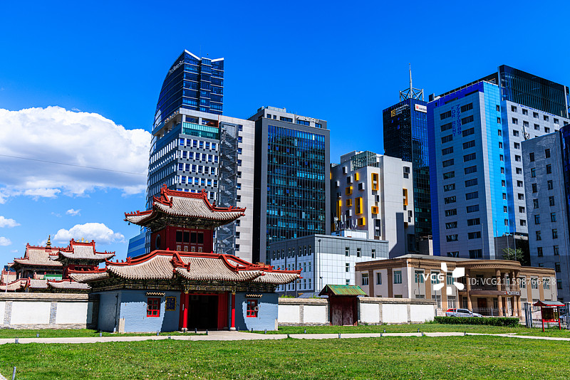 蒙古国乌兰巴托市兴仁寺图片素材