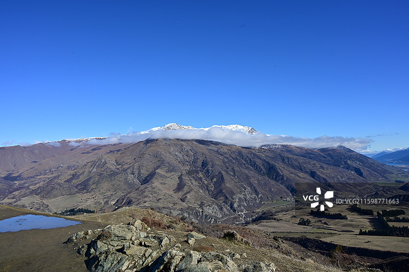 Arrowtown look out新西兰箭镇观看点图片素材