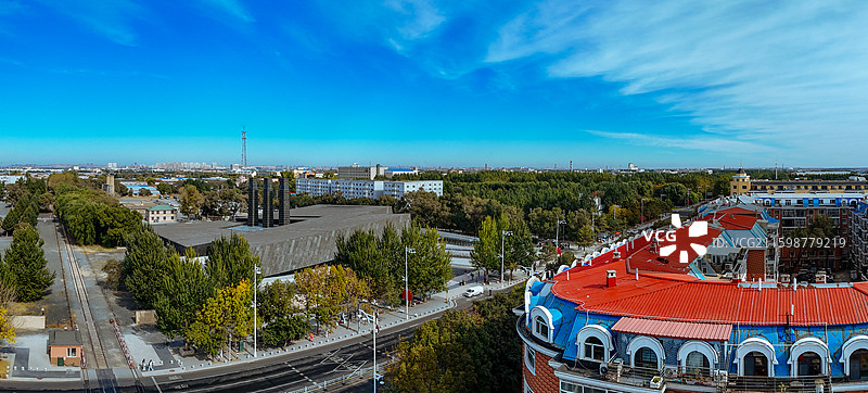 哈尔滨 平房区 731遗址 平房公园 航拍图片素材