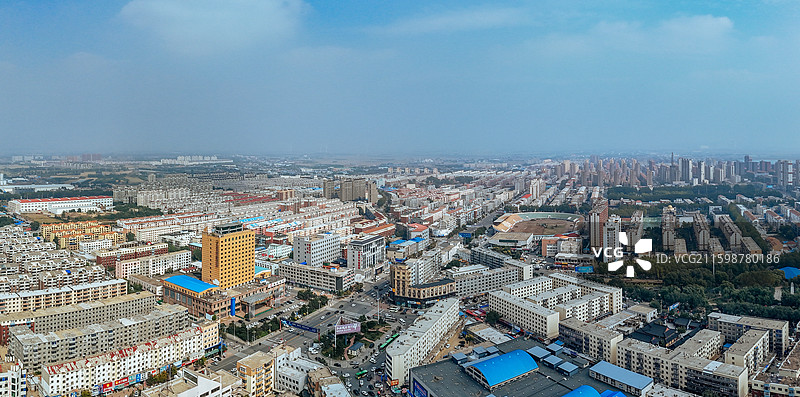 开原市 许台村 人民公园 植物园 航拍图片素材