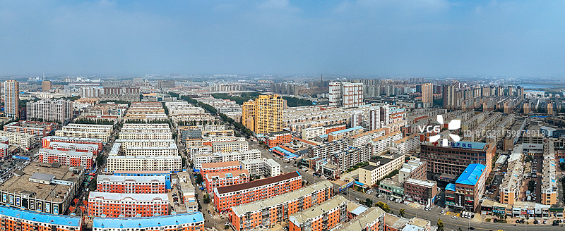 开原市 许台村 人民公园 植物园 航拍图片素材