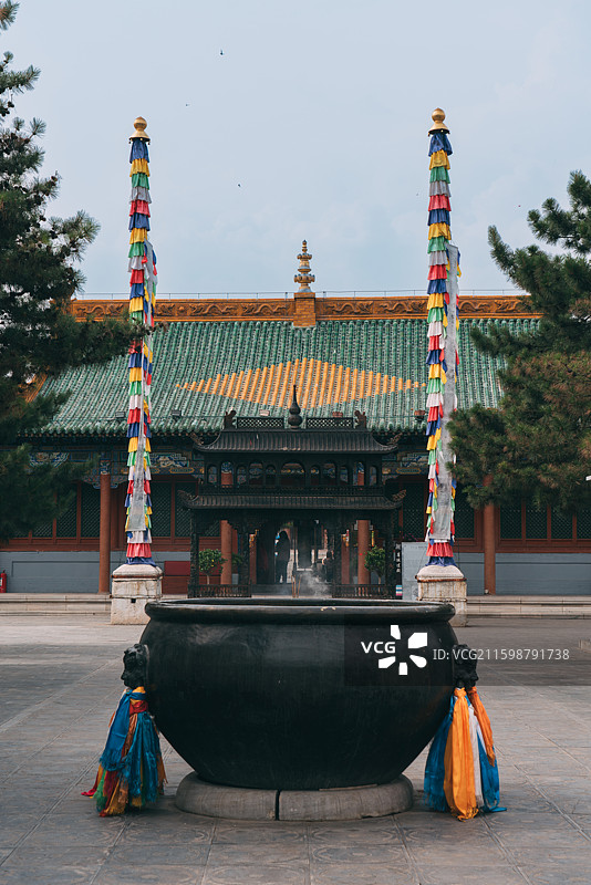 内蒙古席力图召菩提过殿图片素材