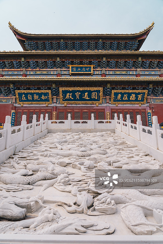 呼和浩特观音寺圆通宝殿图片素材