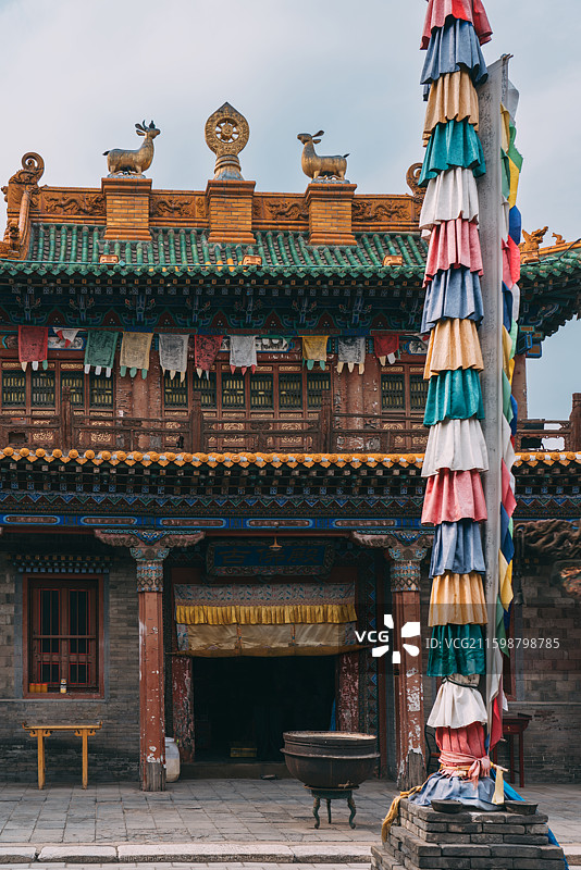 内蒙古席力图召古佛殿图片素材