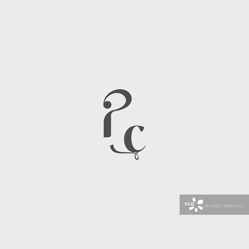 经典黑色时尚美女字母标志图片素材