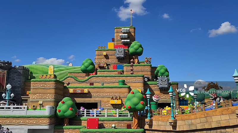大阪环球影城马里奥景区图片素材