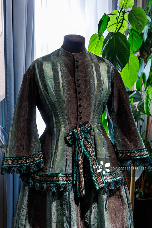 俄罗斯伊尔库茨克十二月党人博物馆室内展品图片素材