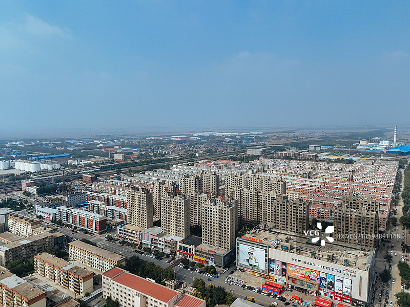 开原市 许台村 人民公园 植物园 航拍图片素材