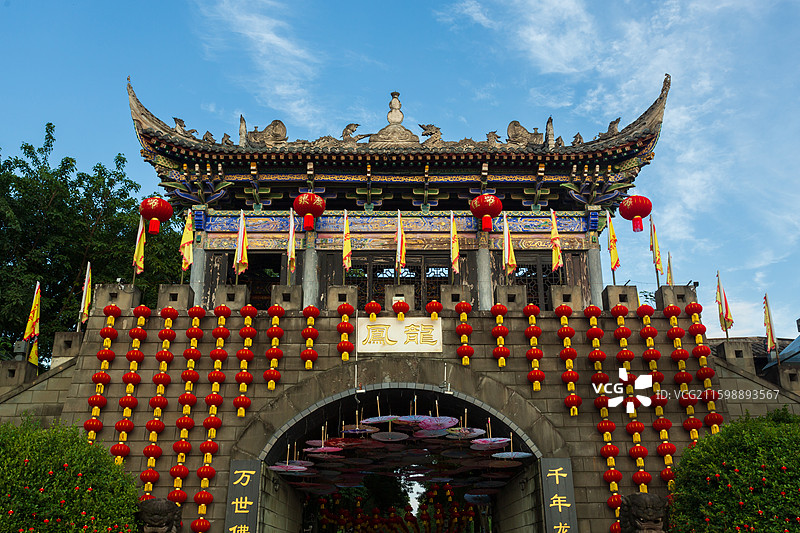 龙凤古镇城楼图片素材