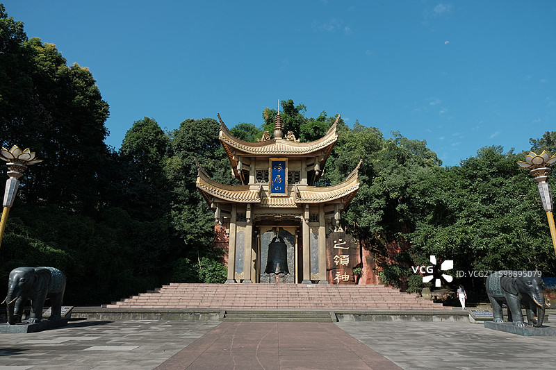 四川峨眉山第一山亭图片素材