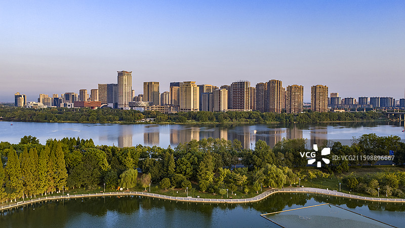 江西鹰潭市航拍图片素材