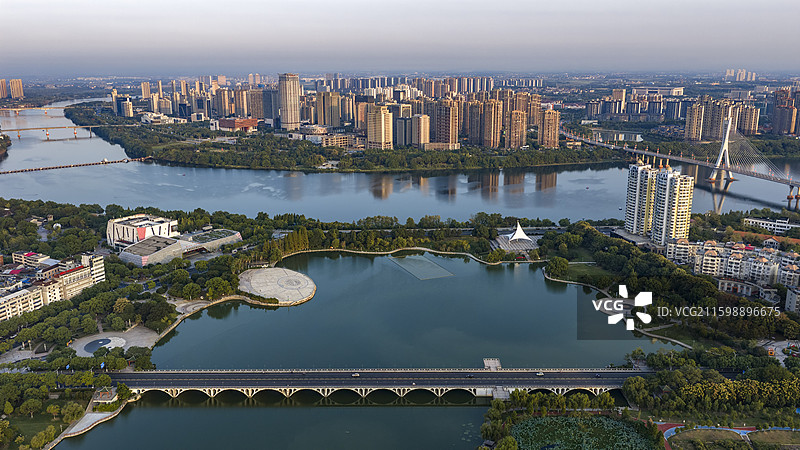 江西鹰潭市航拍图片素材