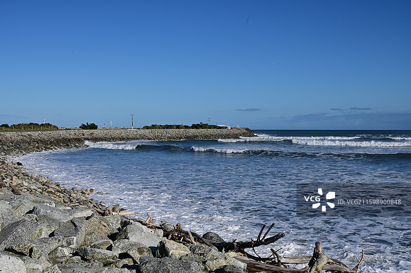 Greymouth格雷茅斯的海边 南半球图片素材