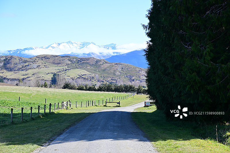 Arrowtown look out新西兰箭镇观看点图片素材