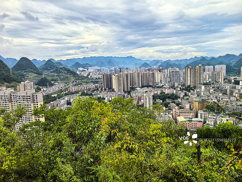 贵州六盘水市中国凉都六盘水城市风光图片素材