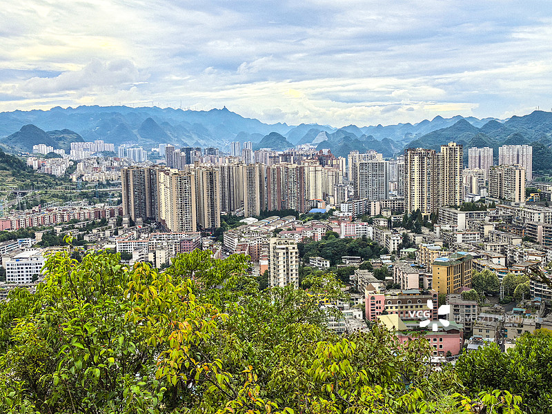 贵州六盘水市中国凉都六盘水城市风光图片素材