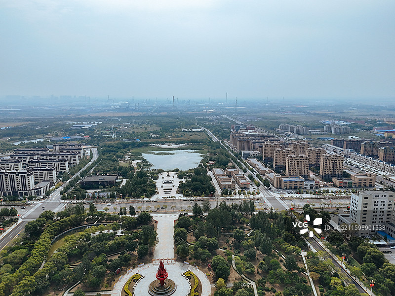 盘山县 太平镇 锦绣花谷 城市 航拍图片素材