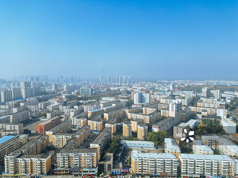 齐齐哈尔 龙沙区 龙沙公园 和平广场 劳动湖 航拍 地标图片素材