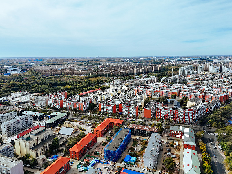 哈尔滨 平房区 731遗址 平房公园 航拍图片素材