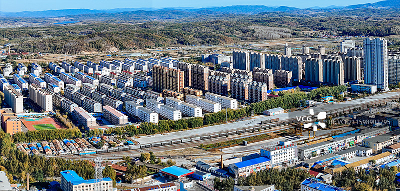 舒兰市 王家街 舒兰大街 森林公园 航拍图片素材