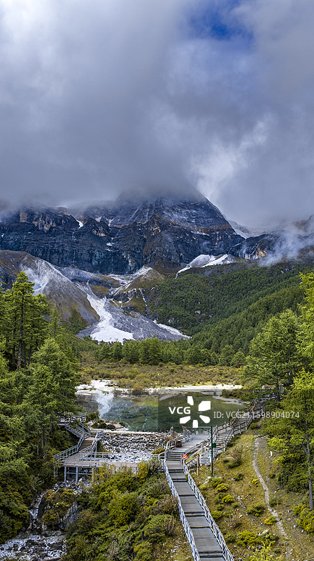 四川稻城亚丁珍珠海图片素材