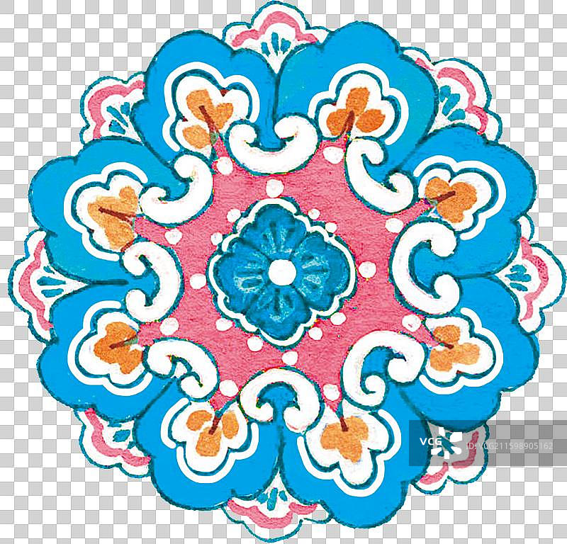 敦煌壁画藻井纹样元素图片素材