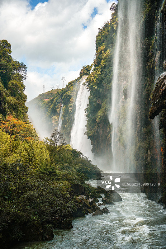 兴义马岭河瀑布图片素材