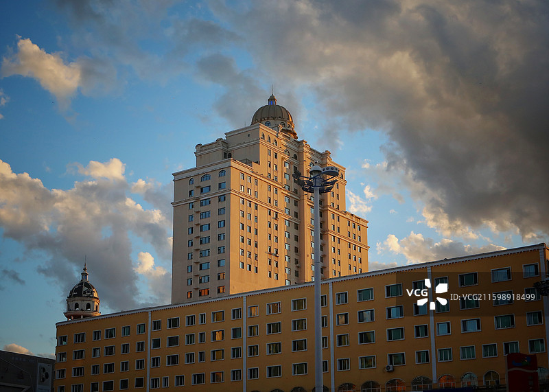 绥芬河城市建筑图片素材
