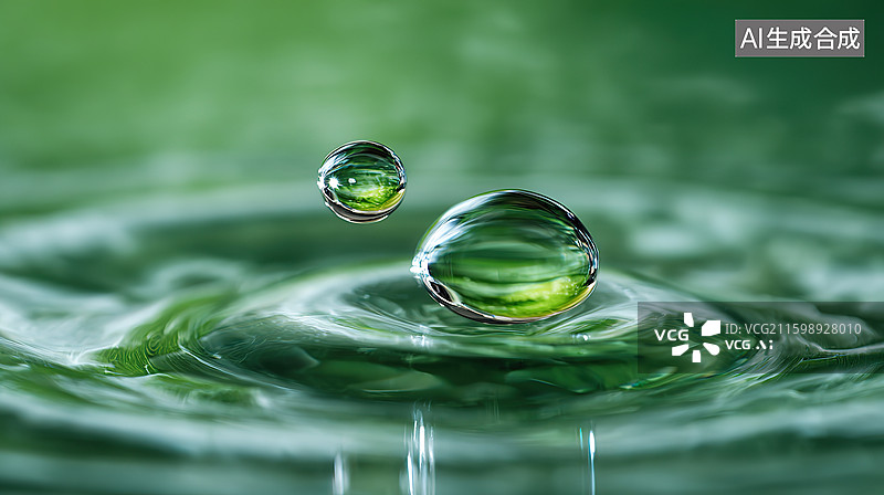 【AI数字艺术】水珠图片素材