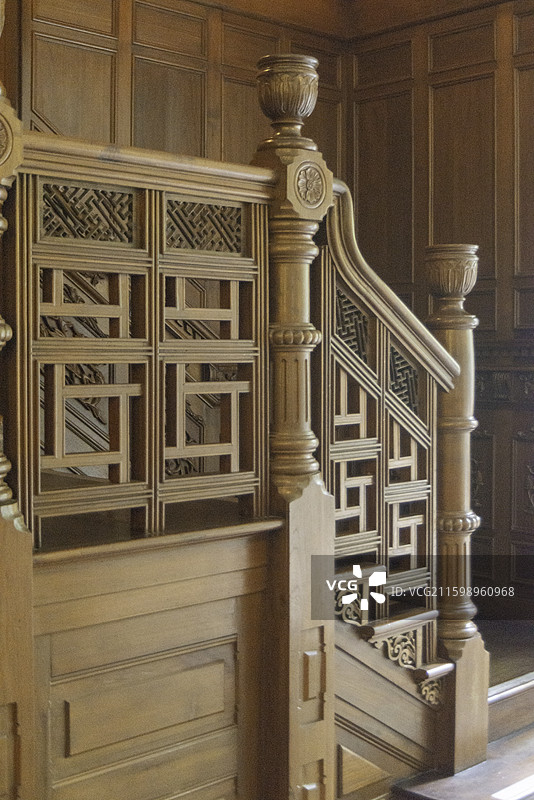 上海荣宅prada奢侈品老洋房修复老上海历史建筑图片素材