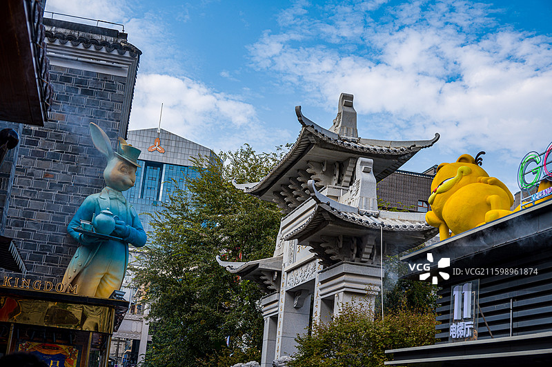 10.03南昌万寿宫、南昌之星摩天轮图片素材