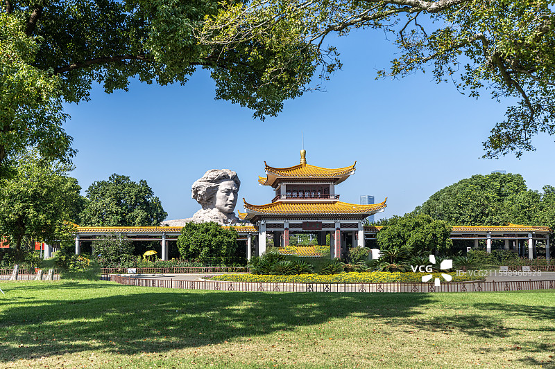 橘子洲望江亭图片素材