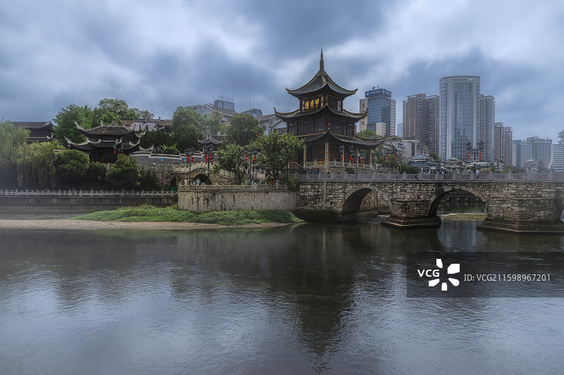 贵阳黔灵山公园街景图片素材