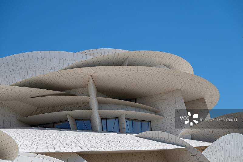 卡塔尔首都多哈晨曦图片素材