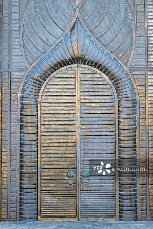 卡塔尔首都多哈晨曦图片素材