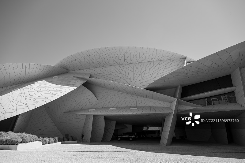 卡塔尔首都多哈晨曦图片素材