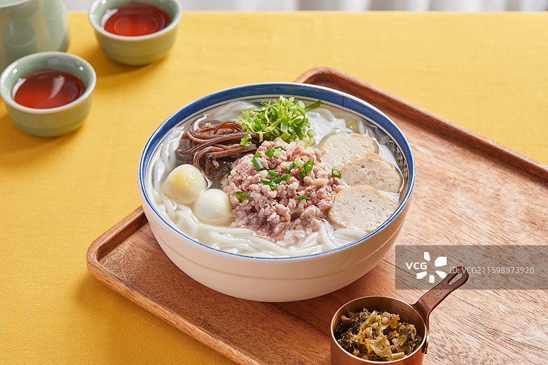 鲜土猪肉沫米粉图片素材