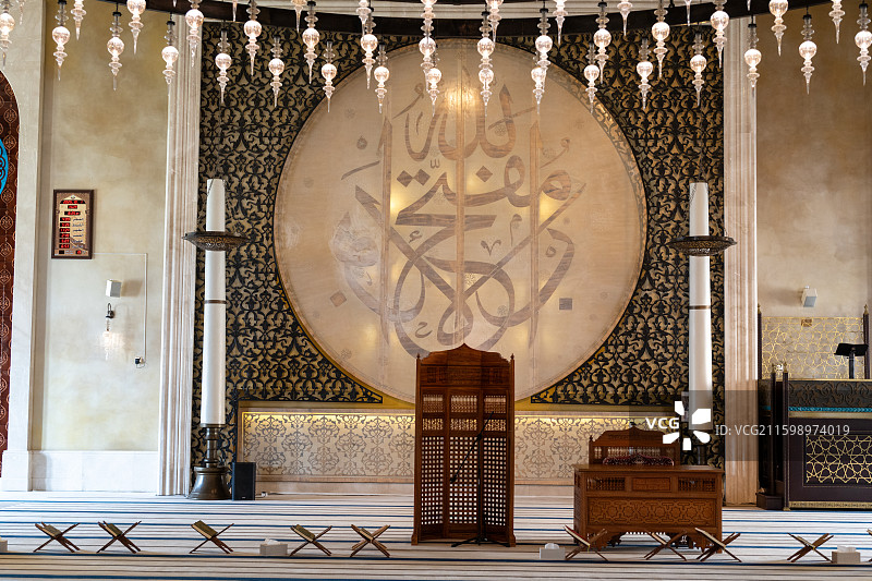 卡塔尔首都多哈晨曦图片素材