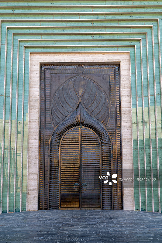 卡塔尔首都多哈晨曦图片素材