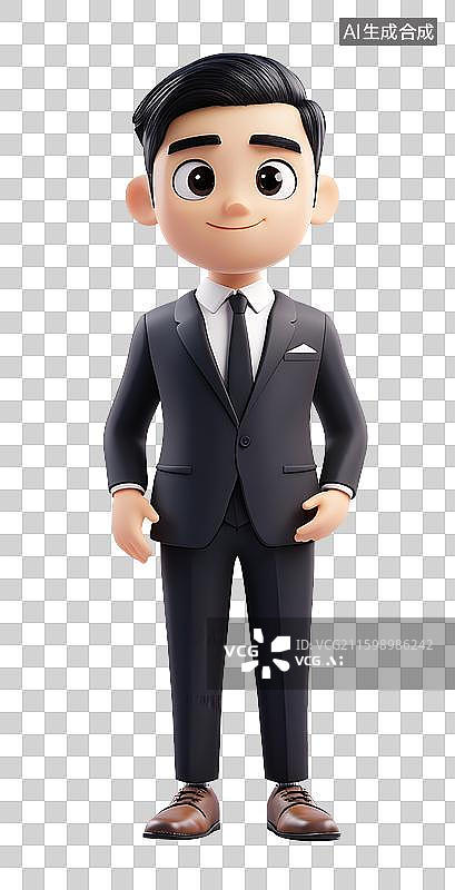 【AI数字艺术】商务西装人物图片素材
