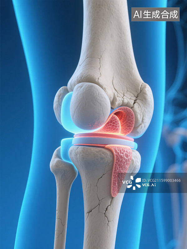 【AI数字艺术】关节结构插画图片素材