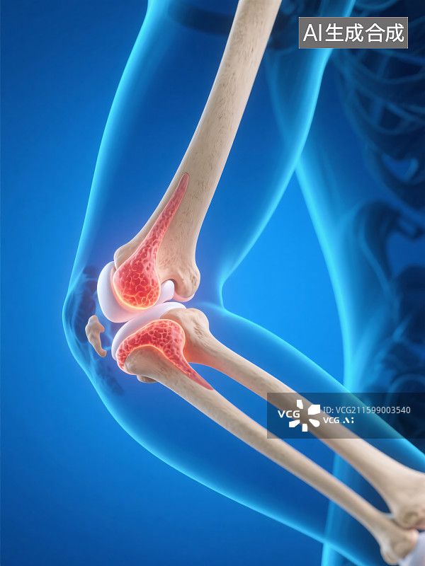 【AI数字艺术】关节结构插画图片素材