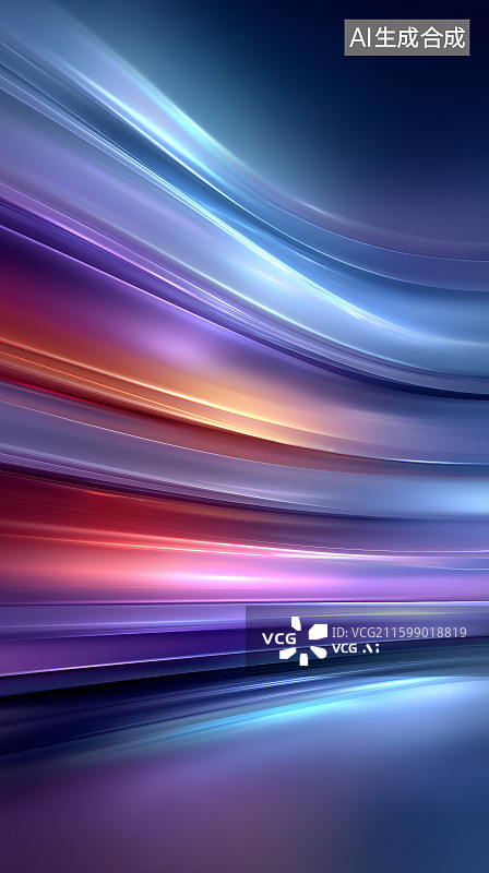 【AI数字艺术】光速轨迹的抽象背景图片素材